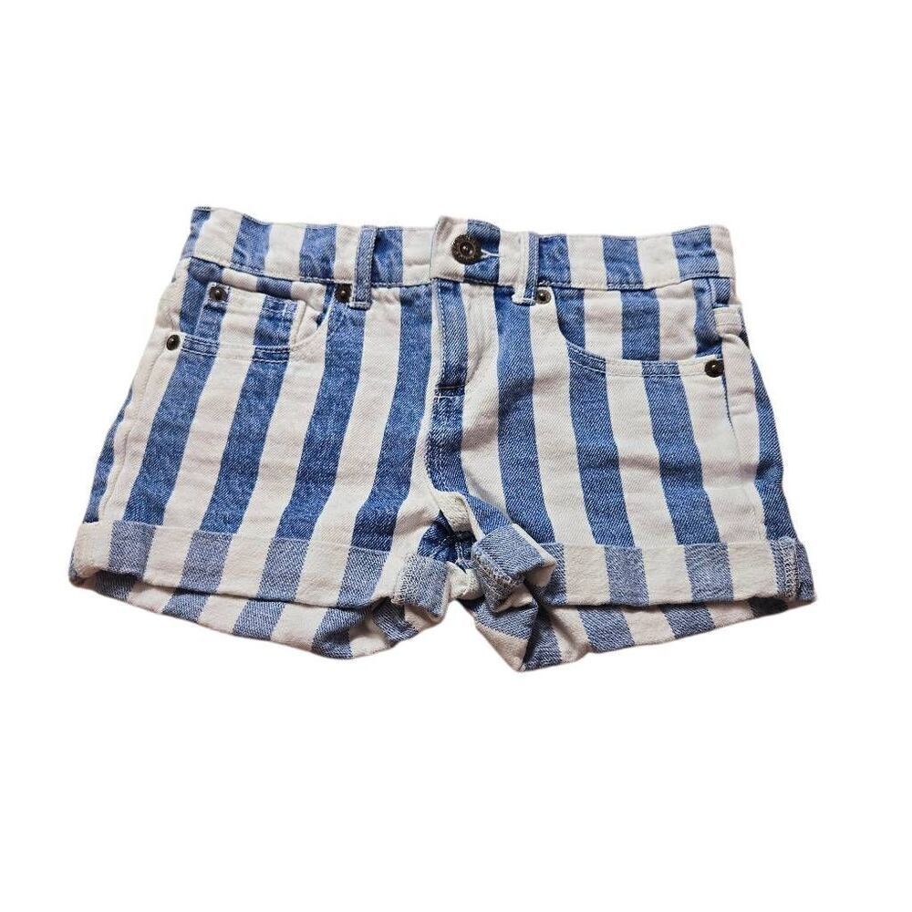 Forever 21 Girls denim stripoed shorts 7